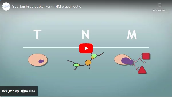 Bekijk video over soorten prostaatkanker en TNM op YouTube